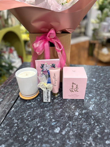 Peony Rose Bouquet + Gifts