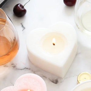 Heart shape Candle / Pinot Blanc