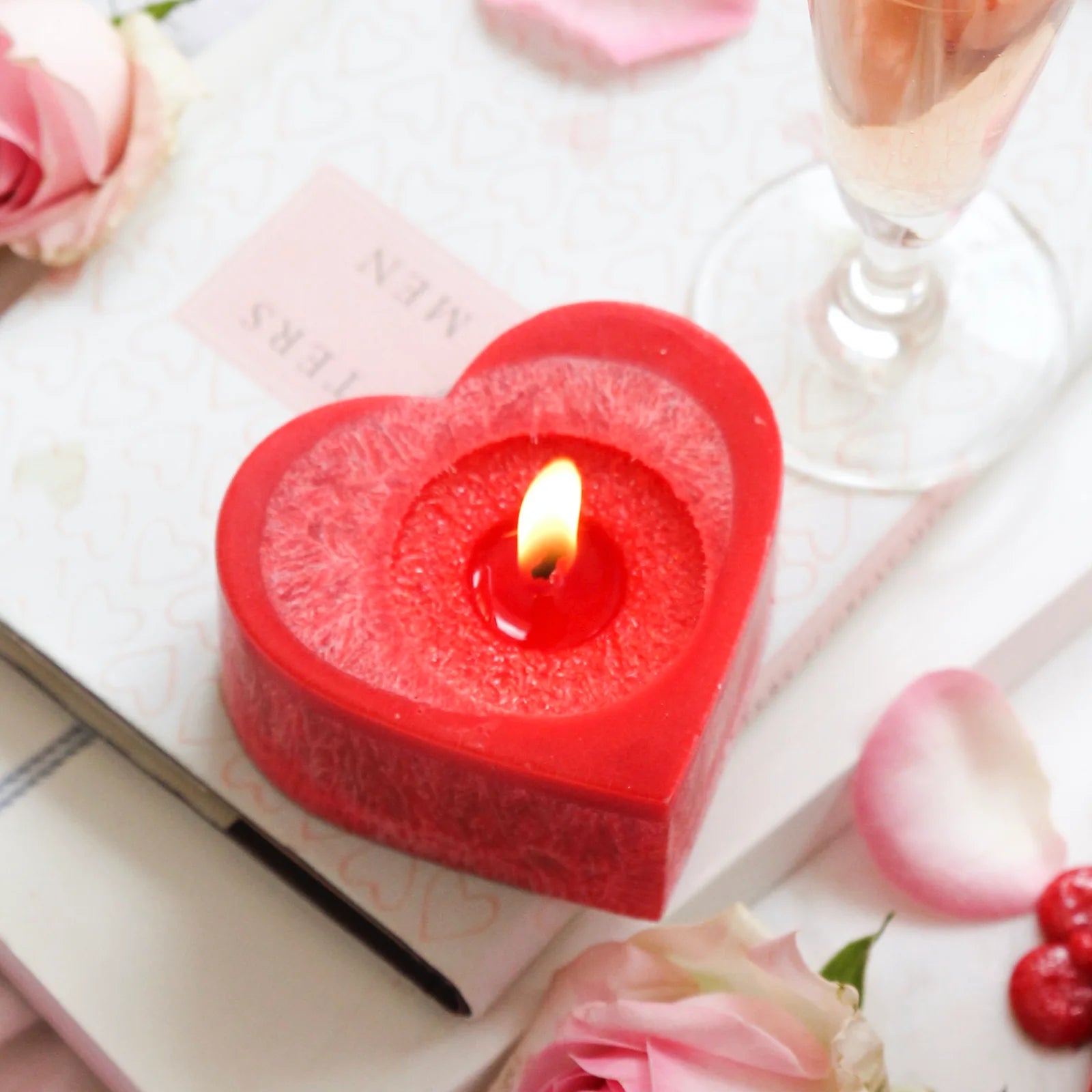 Heart Shape Candle/ Pohutakawa